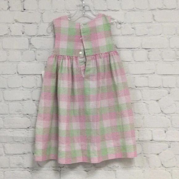 Petit Ami pink green Gingham Dress 2T - Picture 5 of 6